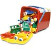 Box with adequate age toys